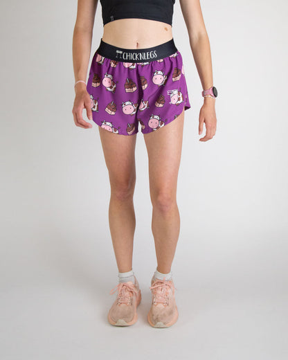 WOMEN’S 4” HALF SPLIT SHORTS