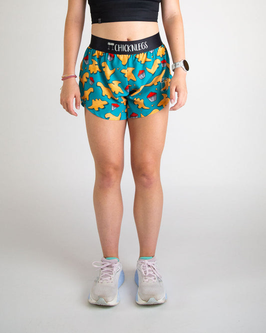 WOMEN’S 4” HALF SPLIT SHORTS
