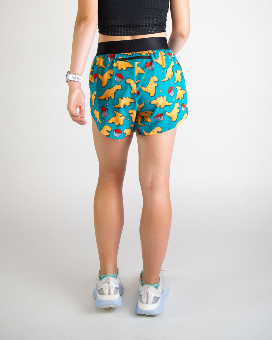 WOMEN’S 4” HALF SPLIT SHORTS
