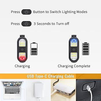 CLIP ON RUNNING FLASHLIGHT