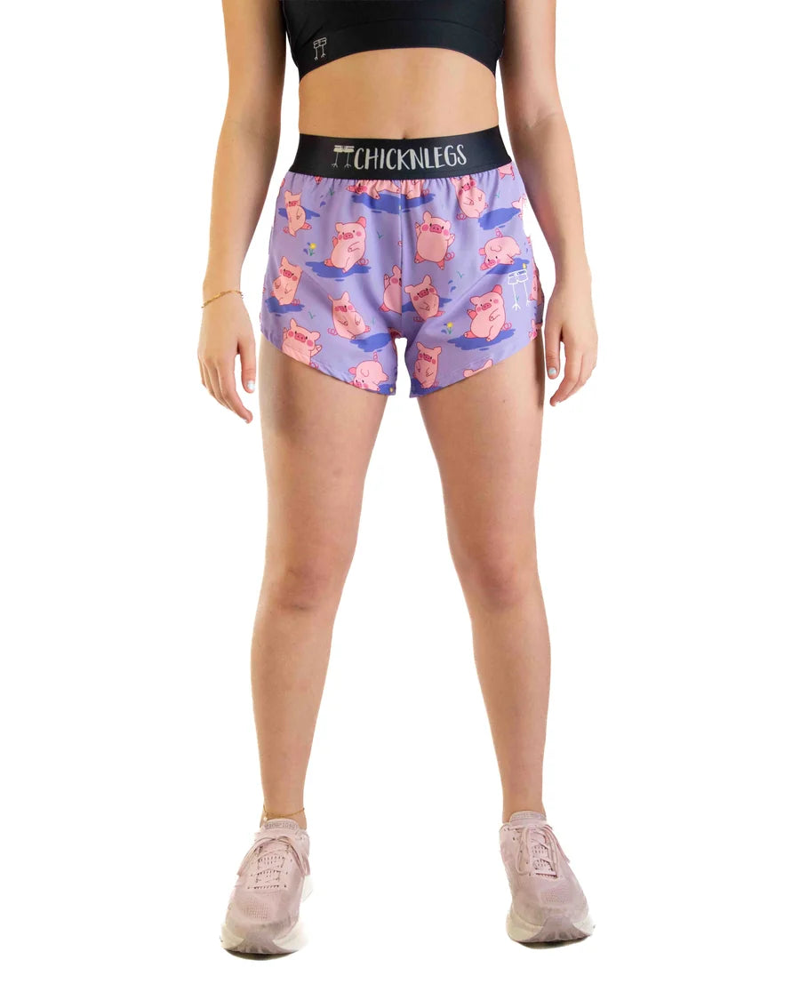 WOMEN’S 4” HALF SPLIT SHORTS